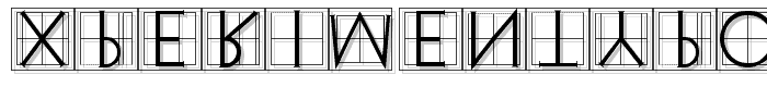XperimentypoThree Squares font